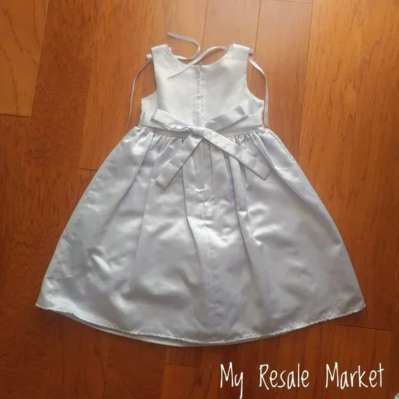 Girls Blue Easter Sunday Spring Dress - Picture 2 of 7